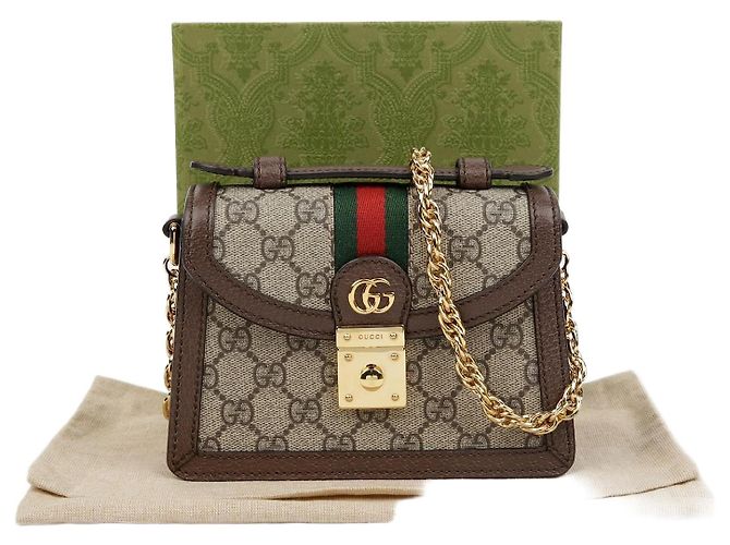 Gucci Mini borsa Ophidia con manico e tracolla Multicolore 
