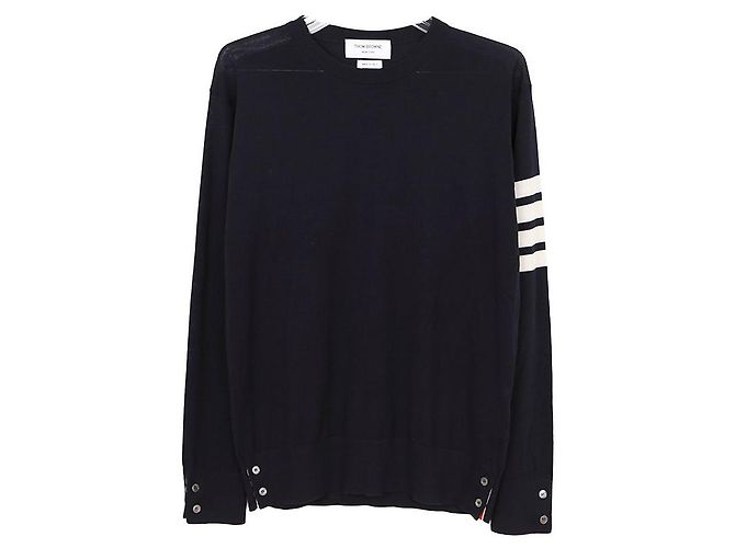 Thom Browne Diagonaler Armband-Strickgröße Blau
