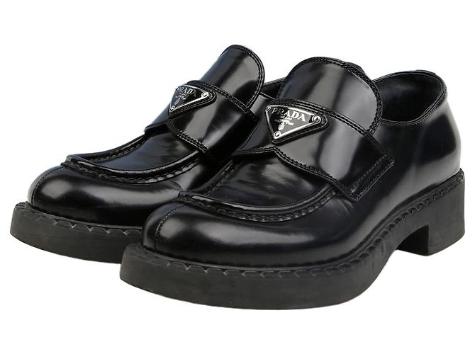 Prada Mocassin chocolat Noir