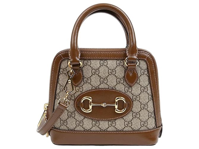 Horsebit 1955 Gucci Horsebit Mini Tote Schultertasche Braun