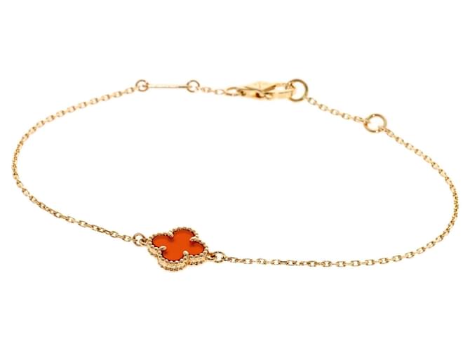 Van Cleef & Arpels Sweet Alhambra Charm Bracelet Golden 