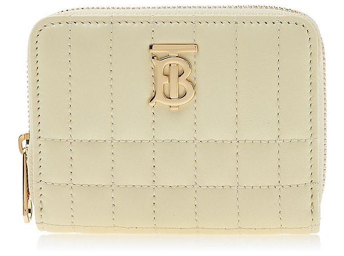Burberry Carteira Lola com zíper em couro acolchoado Dourado