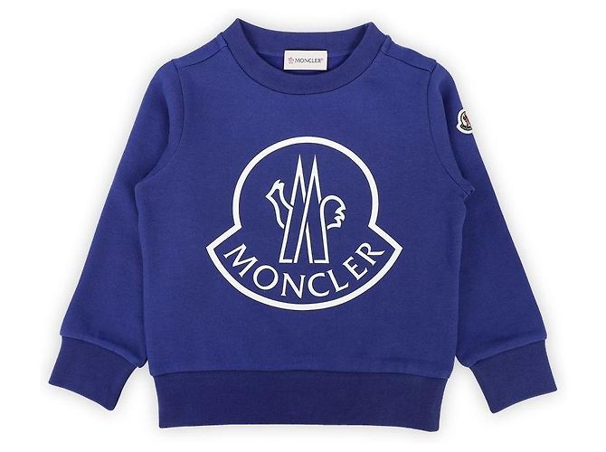 Moncler Kids Logo Print Sweatshirt (Blue)