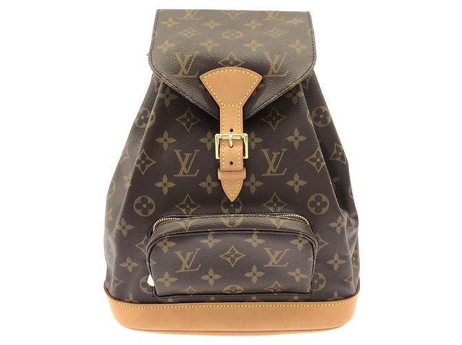 Louis Vuitton Monogram Montsouris MM Rucksack Braun Monogramm