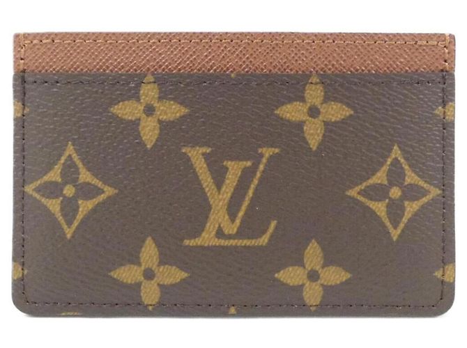 Louis Vuitton Monogram Visitenkartenetui Braun Monogramm