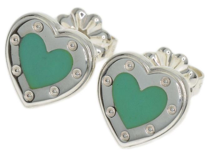 Tiffany & Co. Return to Mini Love Heart Emaille-Ohrringe
