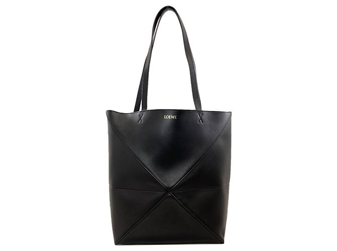 Sac cabas Loewe Puzzlefold Tote Medium Noir