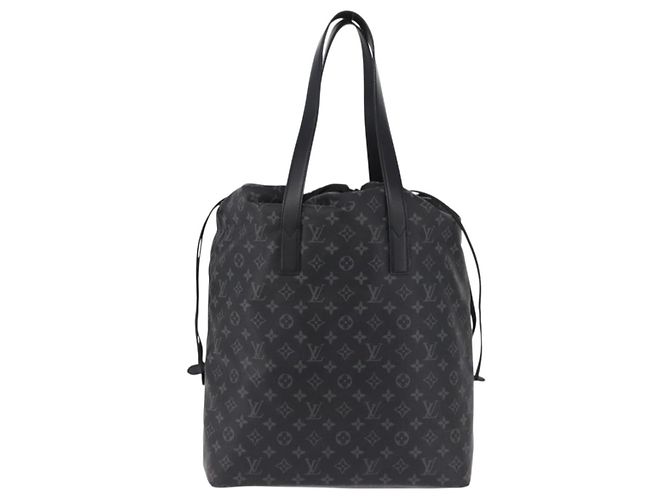 Louis Vuitton Cabas Light Drawstring Monogram Eclipse Canvas Black
