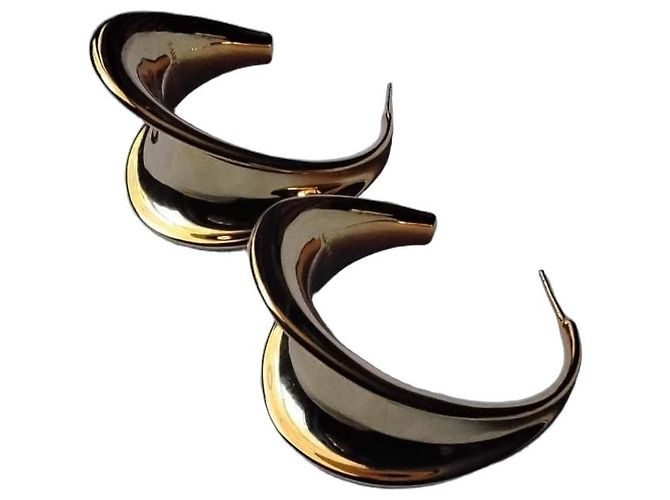 Orecchini a cerchio Saint Laurent color oro D'oro