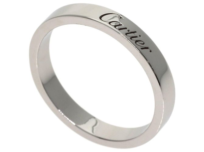 Cartier C de #54 Platin Ring
