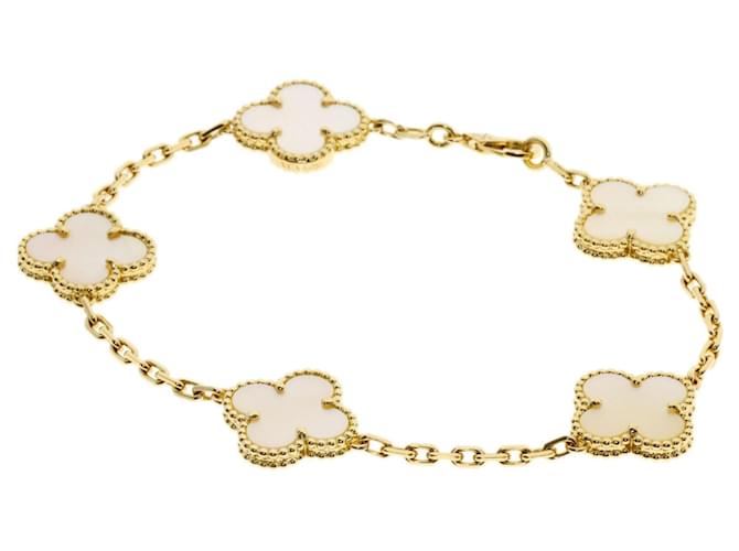 Van Cleef & Arpels Vintage Alhambra Armband aus Muschelschale 