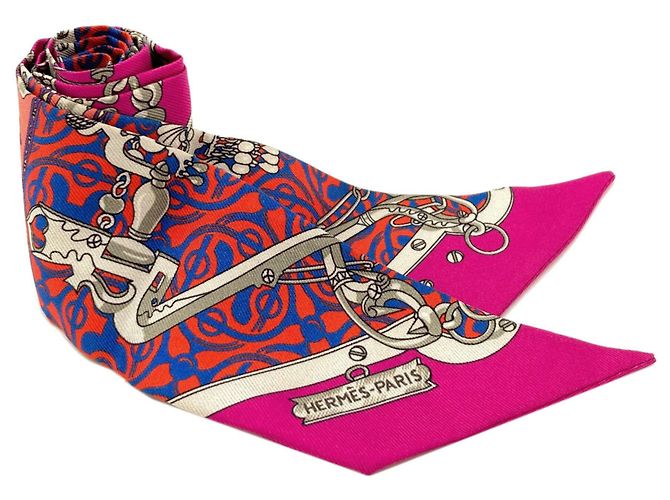 Silk In Hermès Pañuelo de seda Twilly Hermes Rosa