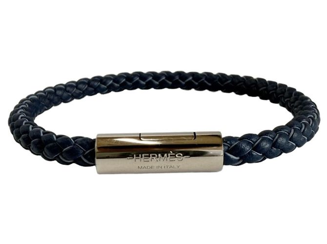 Hermès Pulseira Goliath Hermes Prata Azul marinho