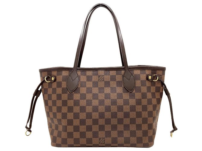 Sac cabas Louis Vuitton Neverfull PM Damier ebène