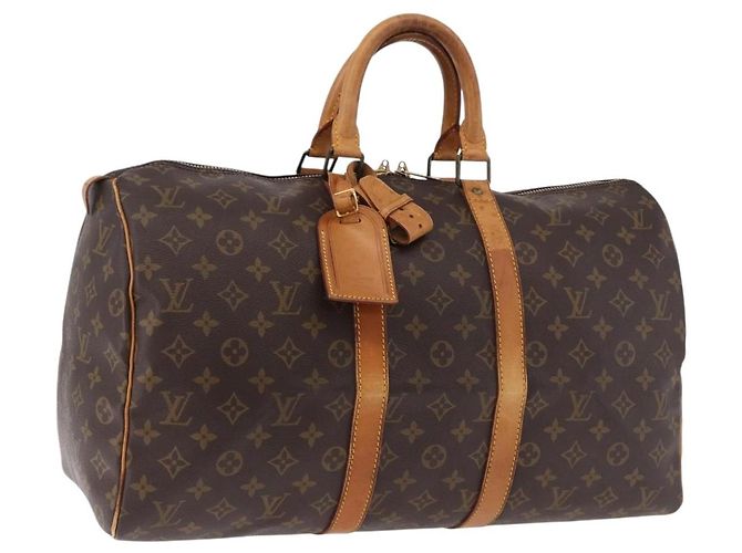 LOUIS VUITTON Bolsa Boston Monogram Keepall 45 M41428 LV Auth 190775 Monograma