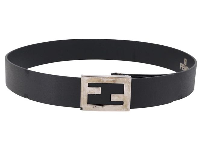 FENDI Gürtel Leder 35.4'' Schwarz Auth BA14330