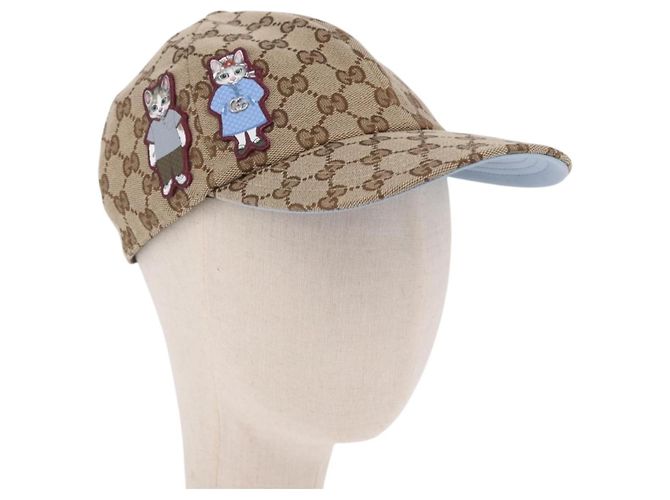 Boné GUCCI GG Canvas Yuko Higuchi Bege Light Blue Auth SW2658SM