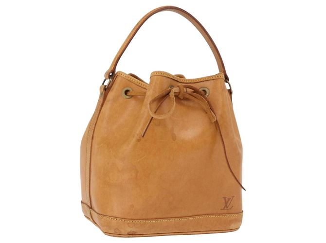 Bolsa LOUIS VUITTON Nomad Mini Noe de couro Bege M43528 LV Auth 191261A