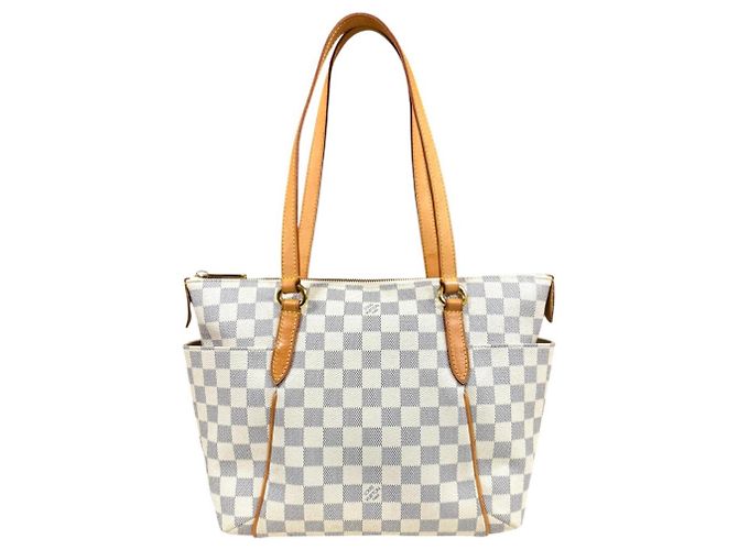 Sac cabas Louis Vuitton Damier Azur Blanc Bleu Multicolore