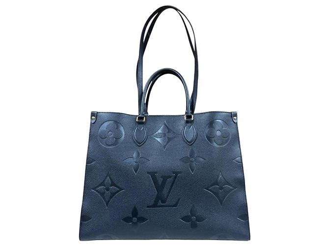 Borsa a tracolla Louis Vuitton OnTheGo GM Monogram Empreinte Nero Multicolore Monogramma