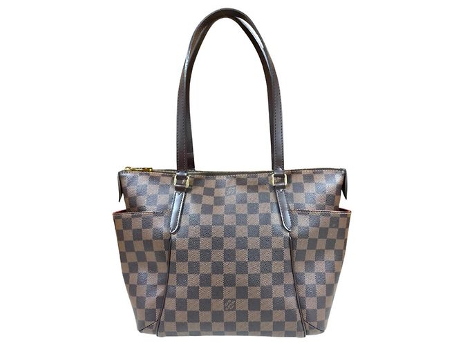 Borsa Tote Louis Vuitton Totally PM Damier Marrone Damier ebene