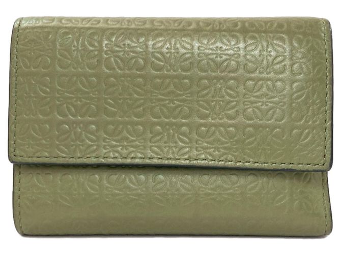 Cartera tríptico Loewe Repeat Verde 