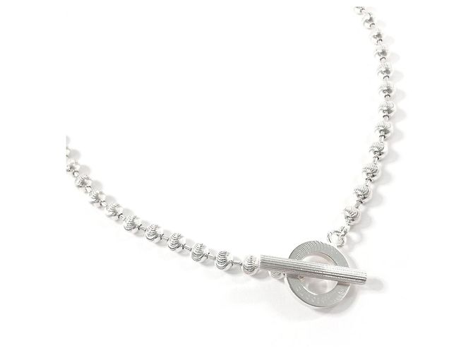Collar de cadena de bolas GUCCI 602736 J8400 8106 Plata