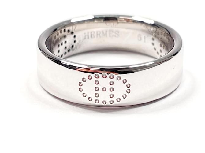 Hermès HERMES Eclipse Ruban Ring Silber 