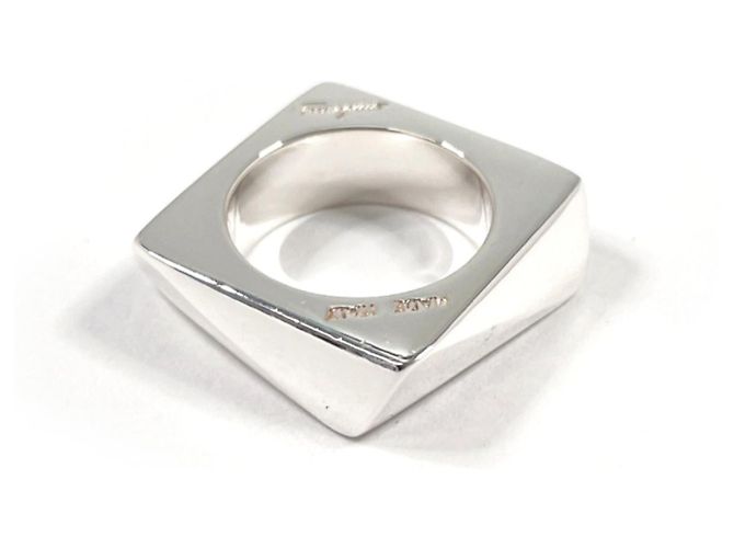 Anello a fascia in argento sterling Salvatore Ferragamo
