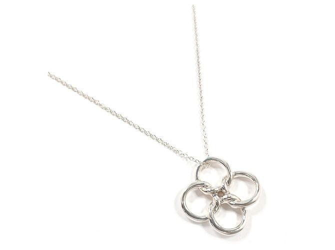 Tiffany & Co Tiffany Quadrofolio Elsa Peretti Halskette Silber
