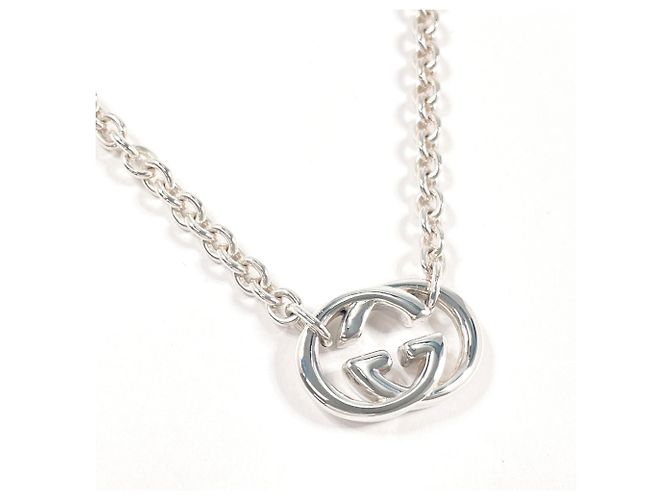 Collar GUCCI Interlocking G Plata