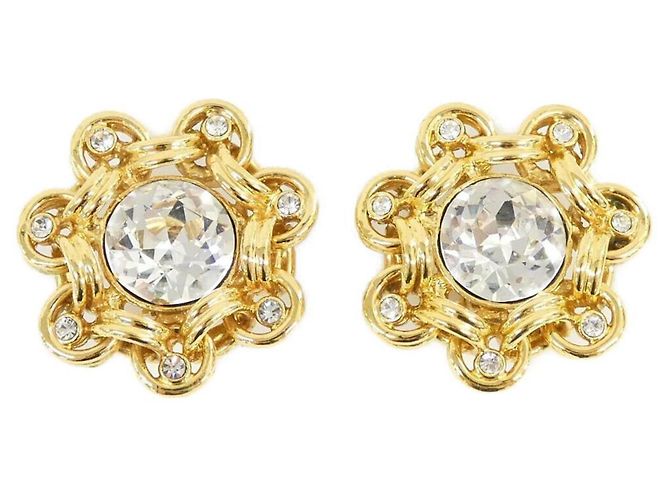Chanel Clip-Ohrringe in Gold Golden