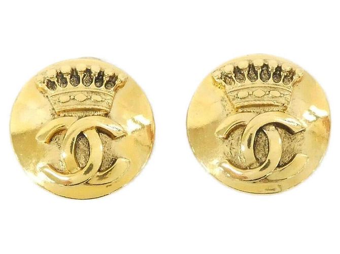 Orecchini a clip dorati Chanel D'oro