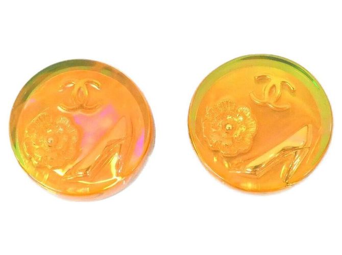 Orecchini a clip Orange Chanel Arancione