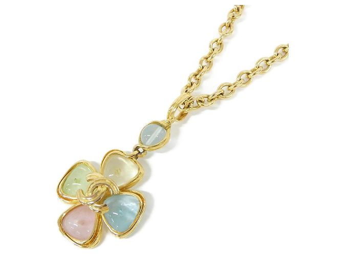 Collana Chanel Oro e Multicolore D'oro 