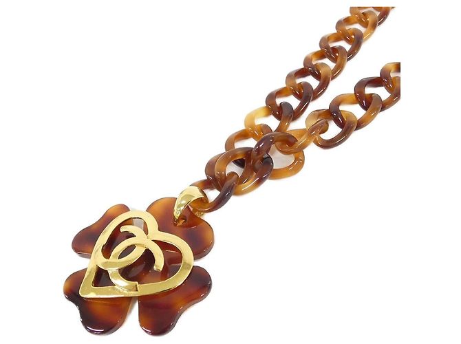Collar Chanel marrón Castaño