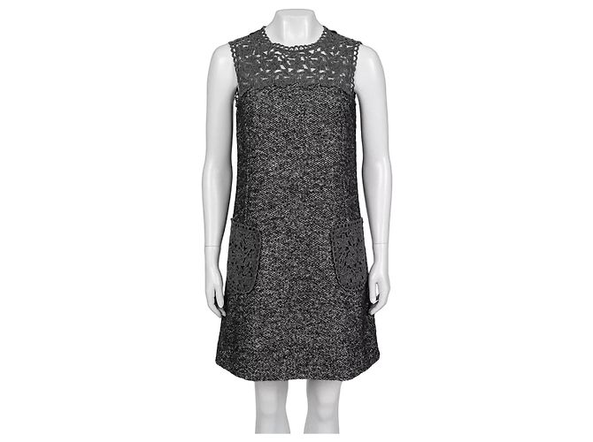 Robe grise coupe droite Dolce & Gabbana Taille M Occasion 