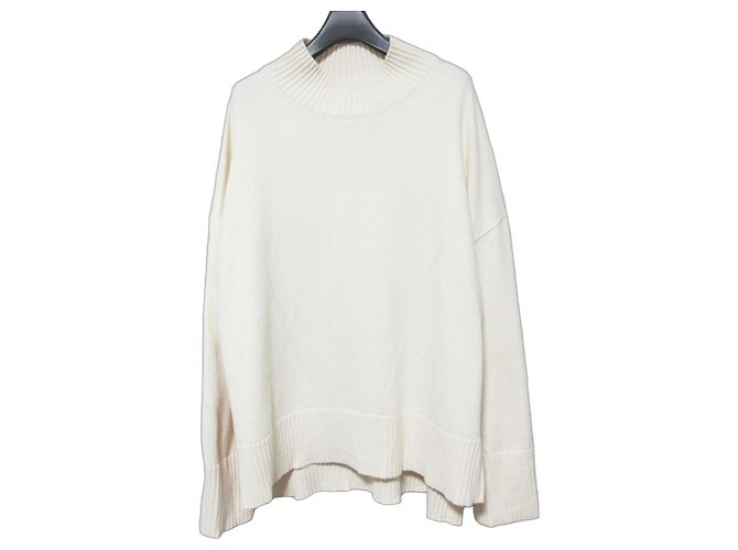 Autre Marque Soffitto Rollkragenstrickpullover Weiß