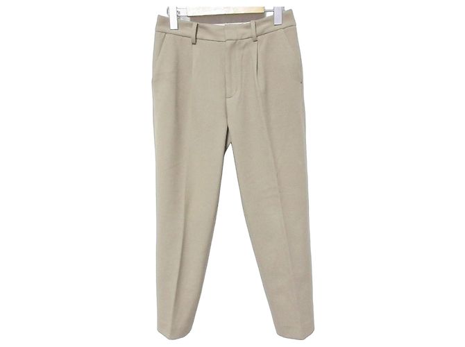 Autre Marque FRAMeWORK T/R Double-Sided Brushed Pants Beige