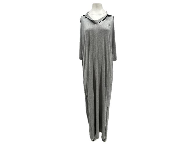 Ami Kleid aus Viskose Grau S