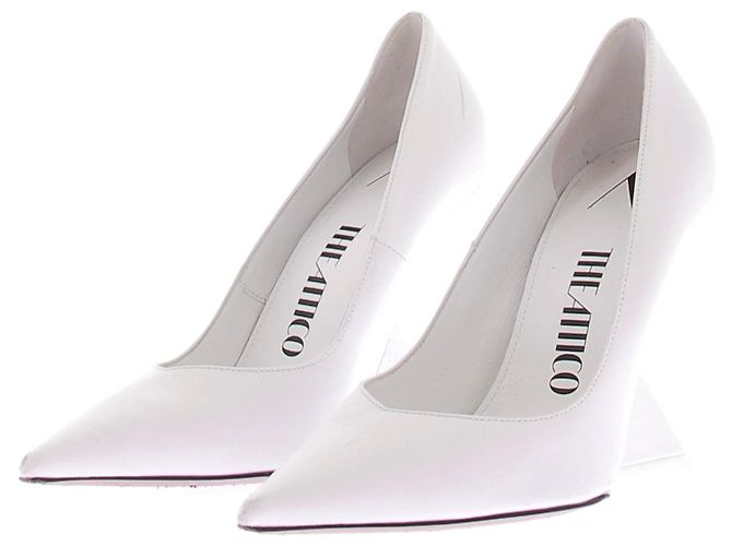 Attico Escarpins Cheope em couro Branco