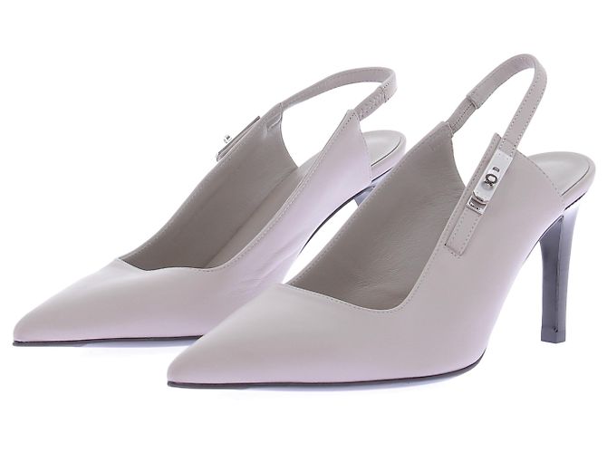 Hermès Lover 80 Pumps Grau Leder Größe 37