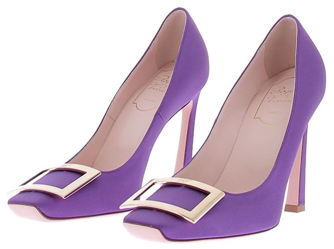 Roger Vivier Escarpins Trompette violets