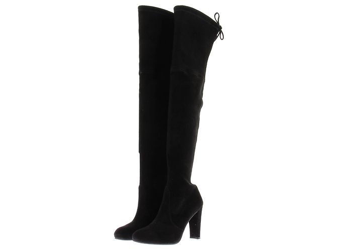 Stuart Weitzman Cuissardes HIGHLAND en daim noir