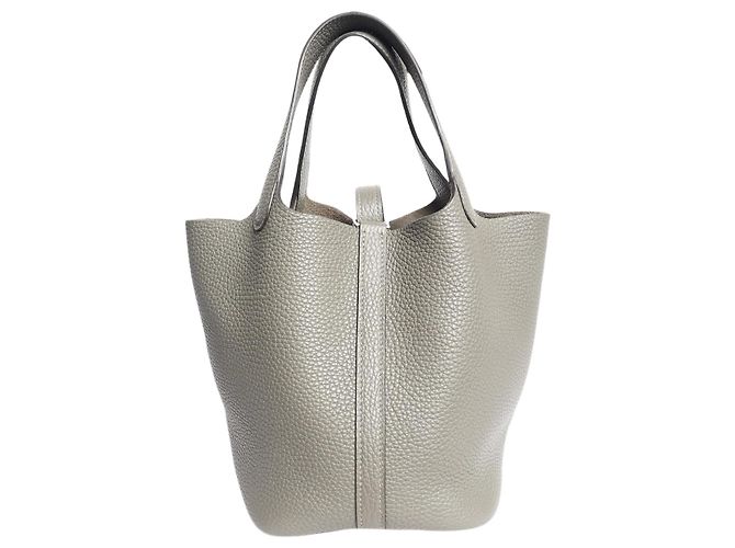 Hermès Borsa Picotin 18 Gris Meyer 2019 Grigio