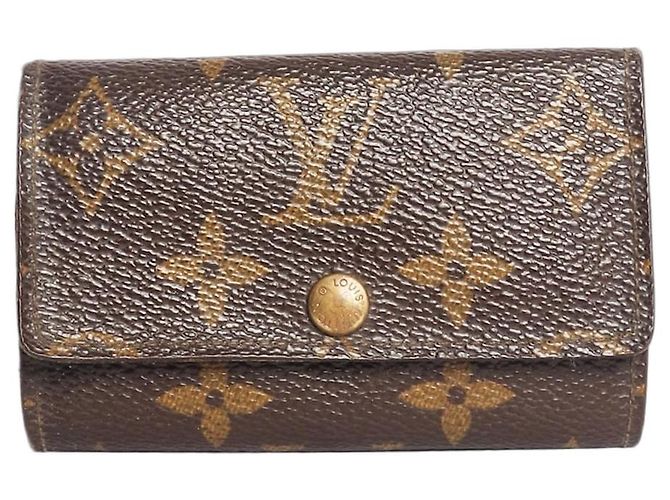 Louis Vuitton Brown vintage Monogram keyholder wallet