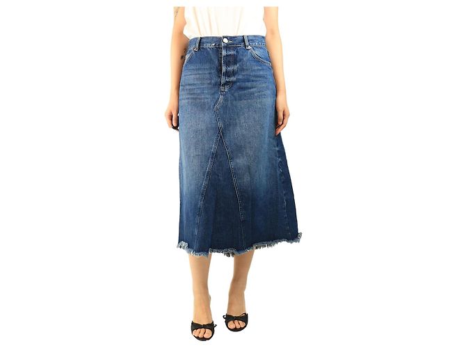 Autre Marque Minifalda vaquera azul - talla UK 10