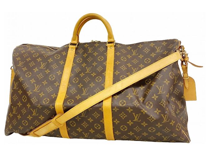 Louis Vuitton Boston Monogram Keepall Bandoulière 60 Marrone