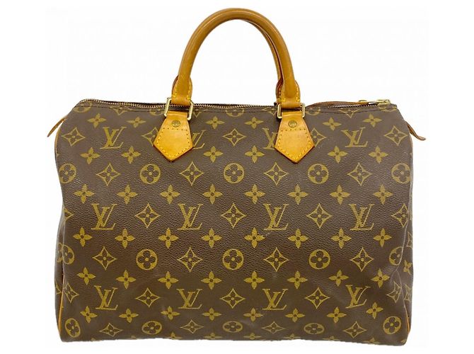Borsa Louis Vuitton Monogram Speedy 35 Marrone
