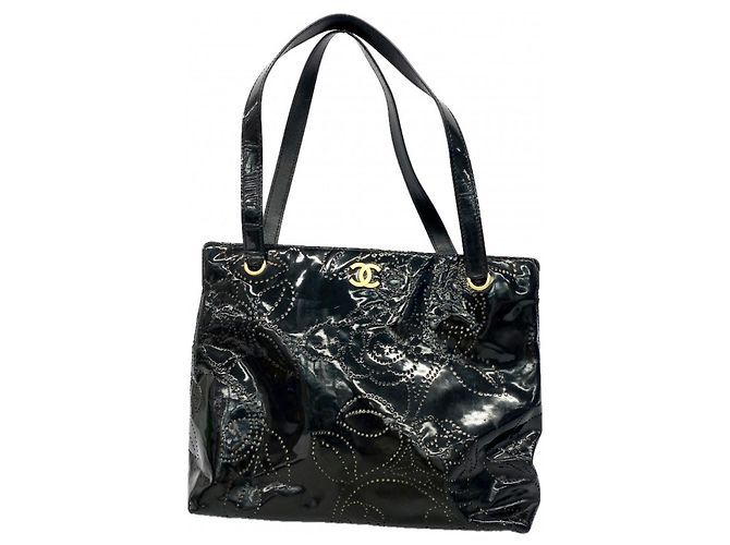 Sac cabas Chanel Camellia Noir